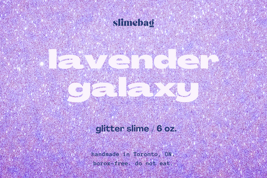 lavender galaxy: purple glitter hand slime