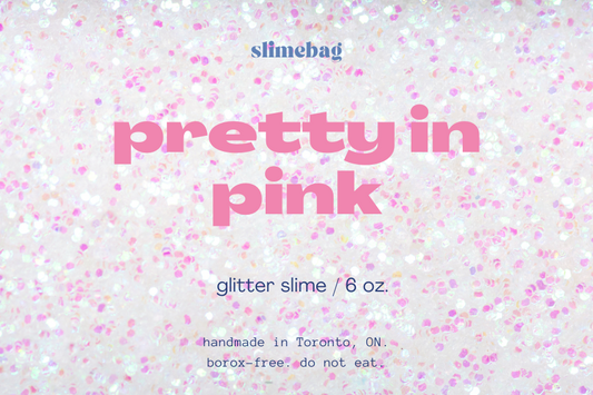 pretty in pink: a baby pink glitter hand slime